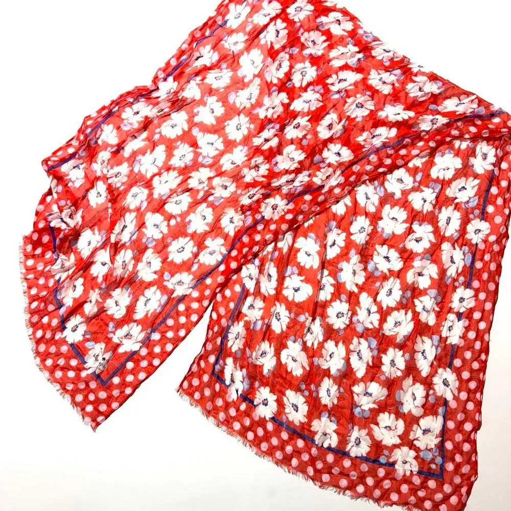Kate spade new york springtime floral scarf